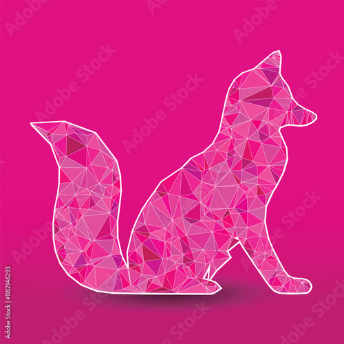 low poly art design vektor animal 