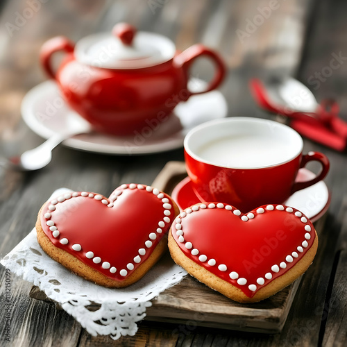  in concept of valentine day on 14 February  2025 with pink and red heart gift love rose romance romantic things with background