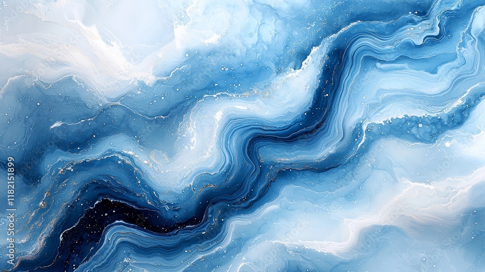 Fototapeta premium Frozen landscapes captured from above, with abstract photographs highlighting the Earth's icy regions and their distinctive ice and snow textures, forming a seamless pattern