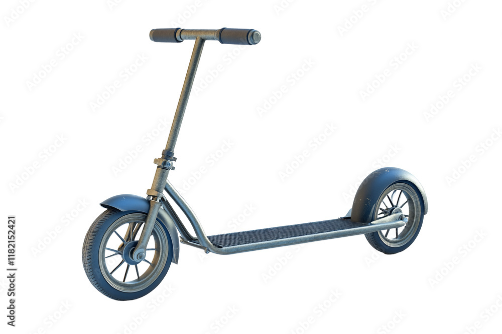 A two-wheeled electric vehicle with a long, flat platform and tw A two-wheeled electric vehicle with a long, flat platform and tw