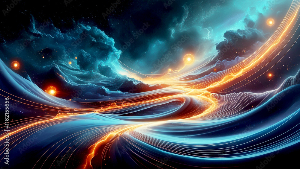 Fototapeta premium visualization of fractal realms