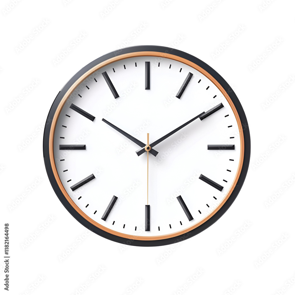 Modern Black and Gold Wall Clock Timepiece Home Decor Modern Black and Gold Wall Clock Timepiece Home Decor