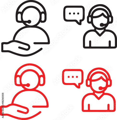 isolated customer care icon Vector, customer care Silhouette, customer care symbol set, customer care for logo,customer care Vector illustration, Vector Graphic, EPS 10 , clip art work,