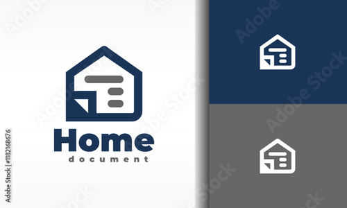 house and paper logo