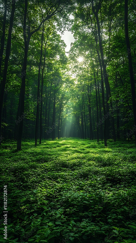 Misty pines evergreen lush forest high resolution hd picture Misty pines evergreen lush forest high resolution hd picture