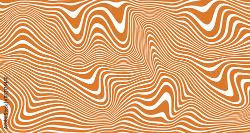 Wavy and Melt Caramel. Abstract Toffee Vector Pattern