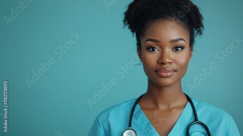 A nurse with a stethoscope 