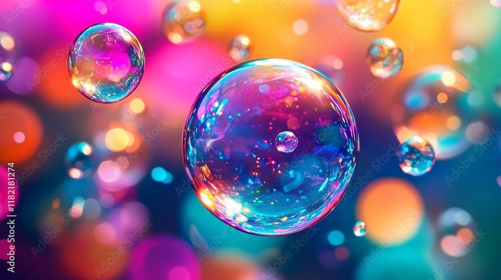 Colorful Bubbles Abstract Macro Photography of iridescent spheres against a bokeh background, showcasing vibrant colors and light reflections. Bubble, Abstract Photography Colorful Bubbles Abstract Macro Photography of iridescent spheres against a bokeh background, showcasing vibrant colors and light reflections. Bubble, Abstract Photography