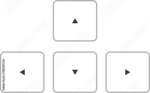 Arrow Keypad Icon with Directional Arrows