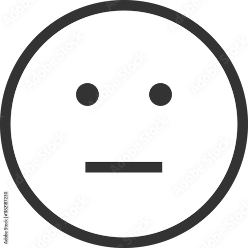 Neutral Face Emoji Icon