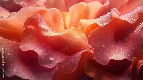 Fototapeta Naklejka Na Ścianę i Meble -  A rose with water drops macro shot