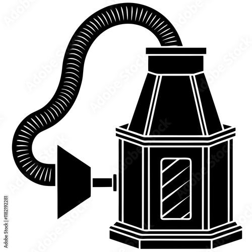 dust extractor silhouette vector illustration