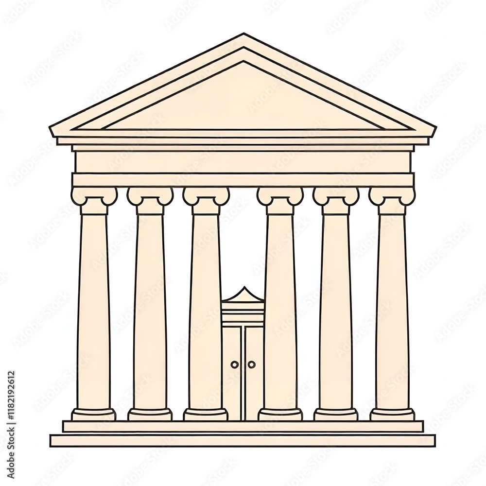 Classic Greek Temple Architecture Columns Building Design Classic Greek Temple Architecture Columns Building Design