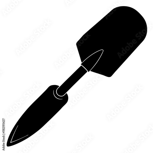 trowel isolated on white