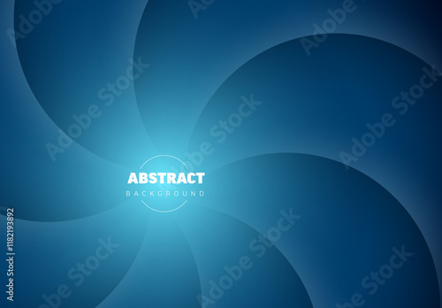 Abstract blue spiral background with dynamic visual effect