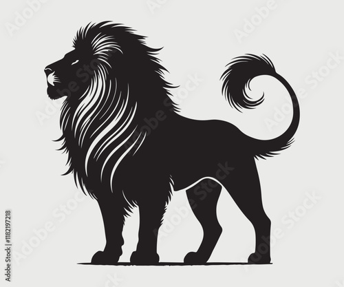  a animal silhouette with white background