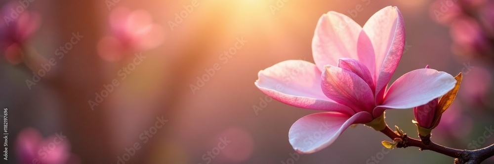 Sun-kissed magnolia blooms with intricate details, texture, floral, nature Sun-kissed magnolia blooms with intricate details, texture, floral, nature