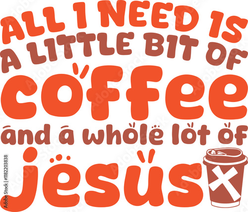 Coffee T-shirt design vector