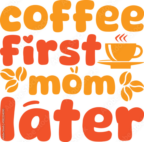 Coffee T-shirt design vector