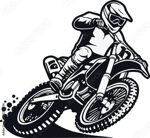 Motocross Rider Action Dirt Bike, Helmet, Speed, Extreme Sport