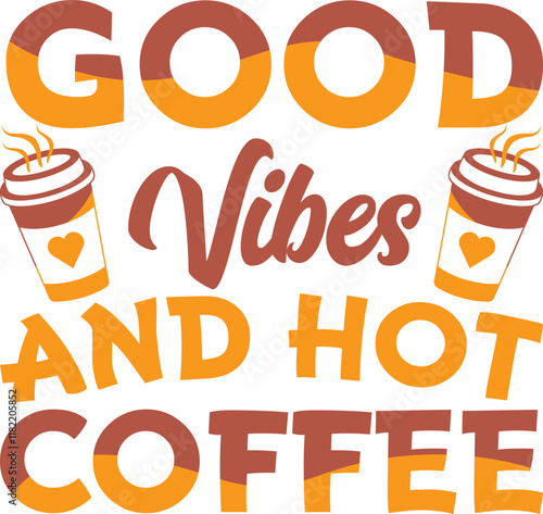 Coffee T-shirt design vector