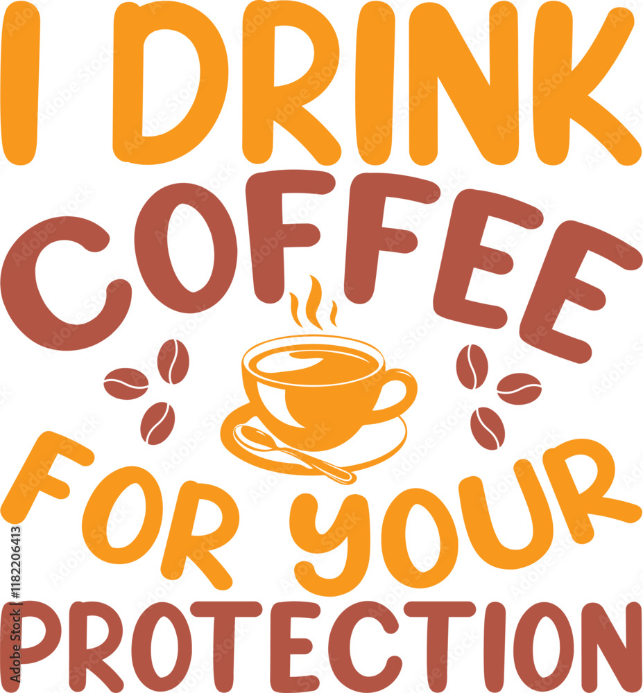 Coffee T-shirt design vector Coffee T-shirt design vector