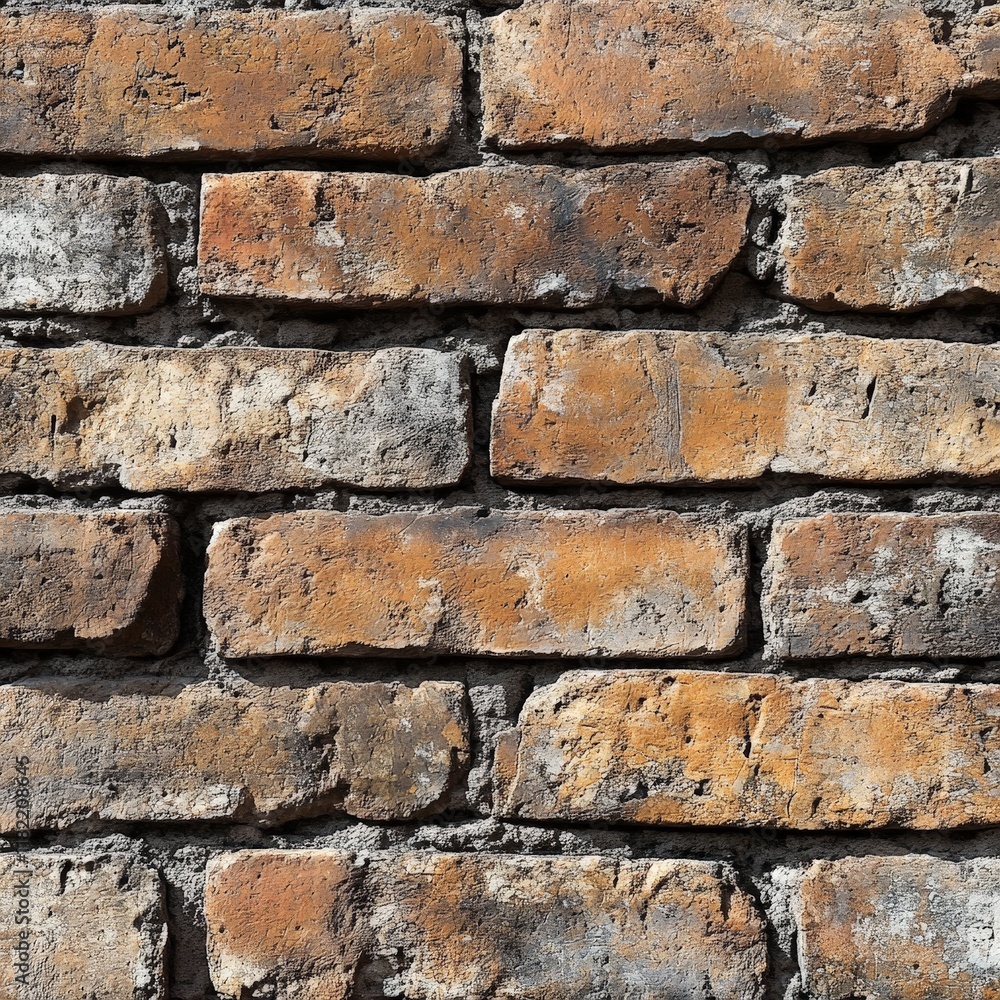 A rustic brick wall serves as a textured backdrop, adding warmth and character to a scene. A rustic brick wall serves as a textured backdrop, adding warmth and character to a scene.