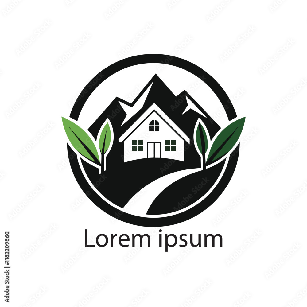 Fototapeta premium Elegant Real Estate Logo Design Modern Property Logo Template