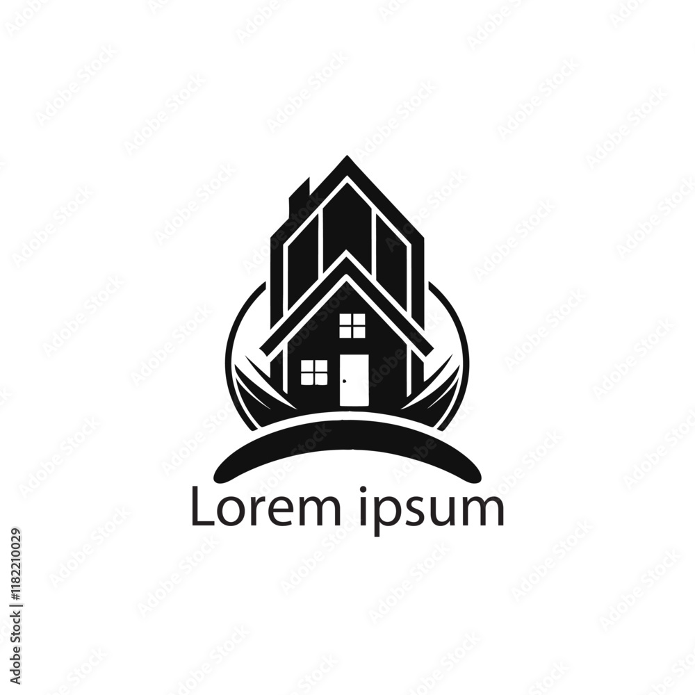 Fototapeta premium Elegant Real Estate Logo Design Modern Property Logo Template