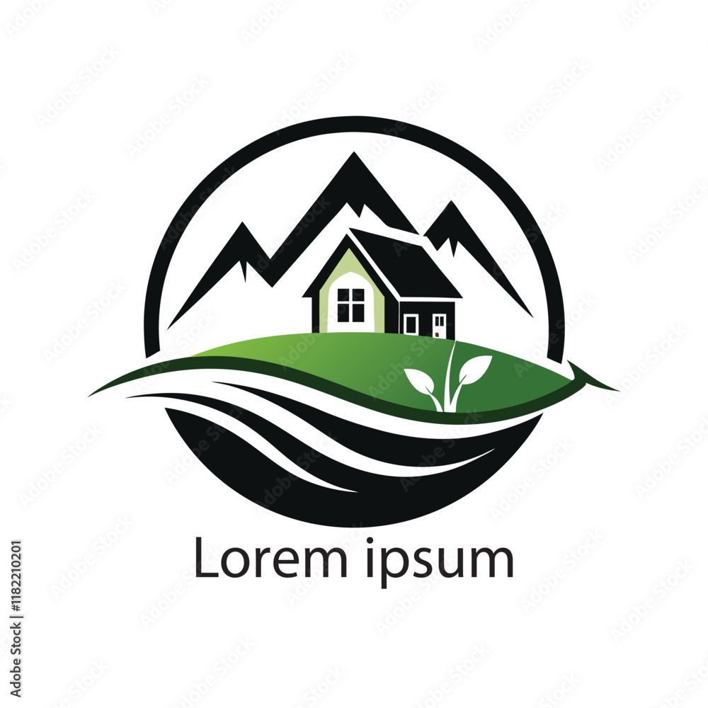 Fototapeta premium Elegant Real Estate Logo Design Modern Property Logo Template
