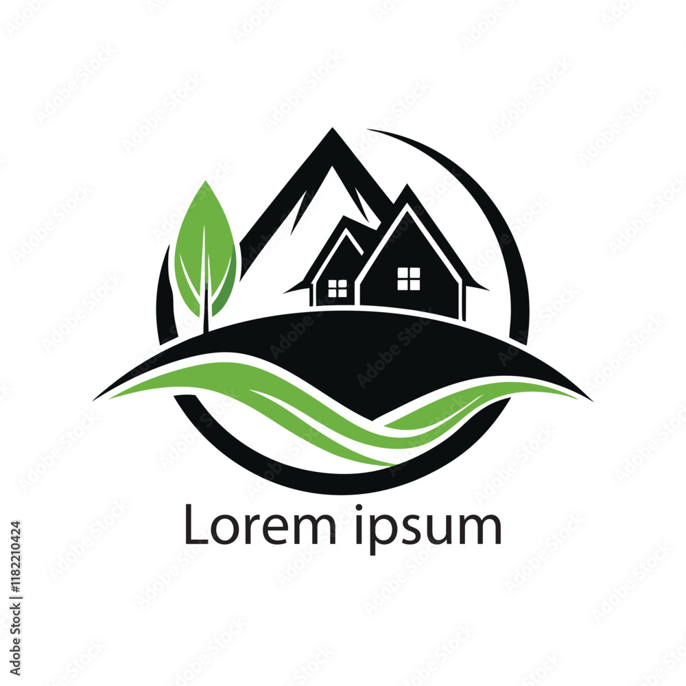 Fototapeta premium Elegant Real Estate Logo Design Modern Property Logo Template
