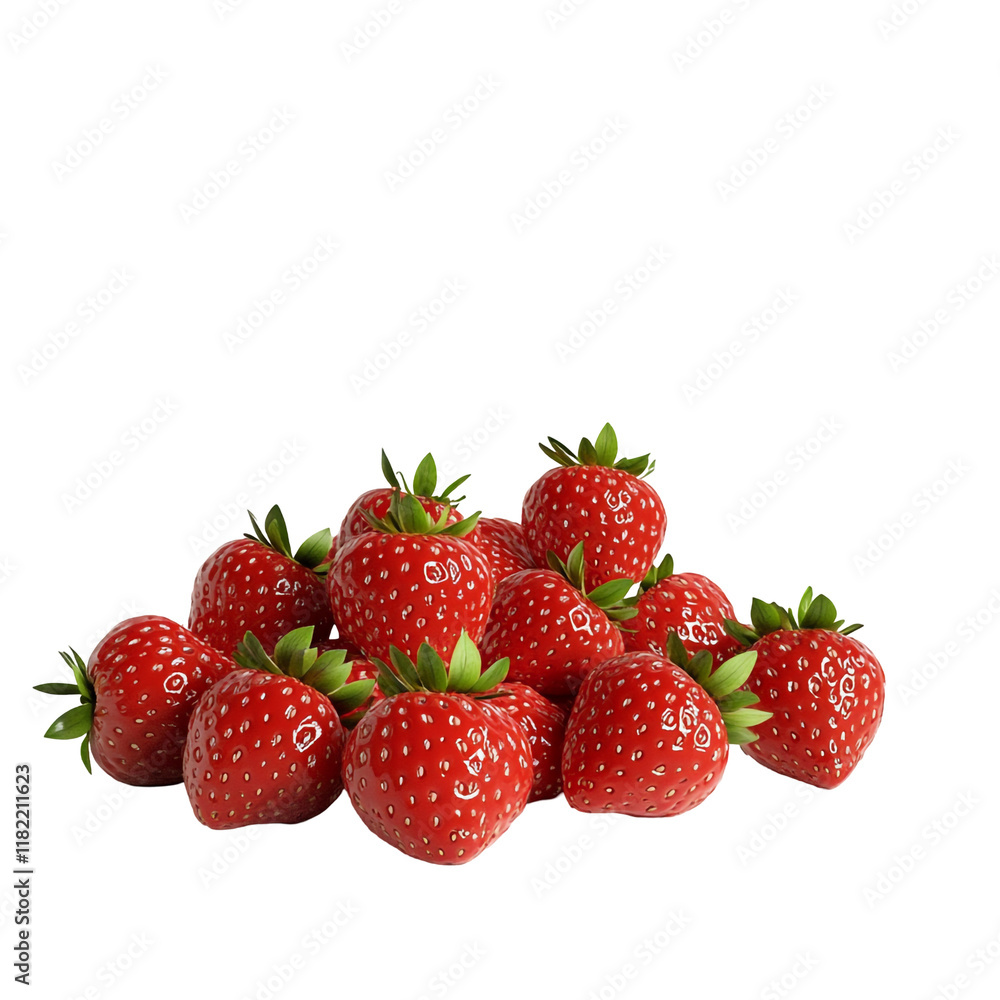 A Delicious Pile of Ripe Red Strawberries A Delicious Pile of Ripe Red Strawberries