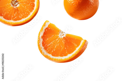 Bright and Juicy Oranges on a White Backdrop – A Perfect Symbol of Freshness and Vitality photo