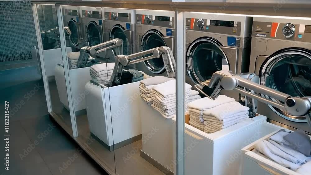 Automated Laundry Facility Showcases Advanced Robotic Technology for Efficient Garment Care Automated Laundry Facility Showcases Advanced Robotic Technology for Efficient Garment Care
