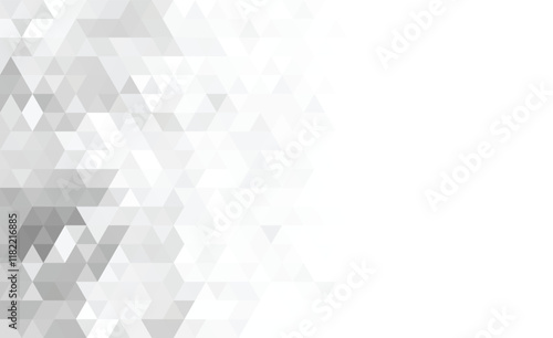Abstract geometry triangle gray and white with space texture background pattern.