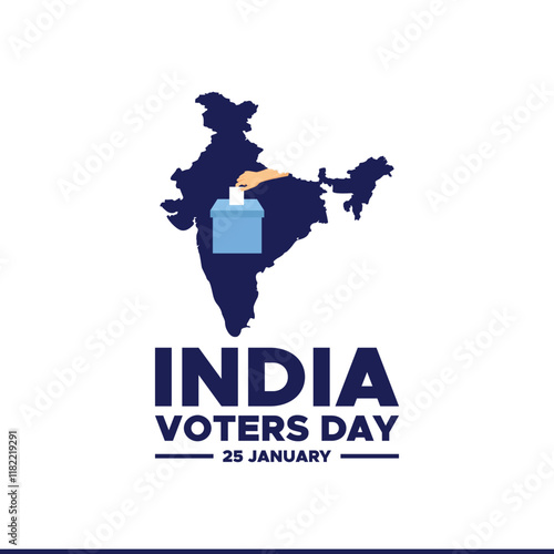 National Voters Day social media feed template. National Voters' Day India. Flag color Background for greeting, social media posting, January 25 India National Voters day. Vector illustration.