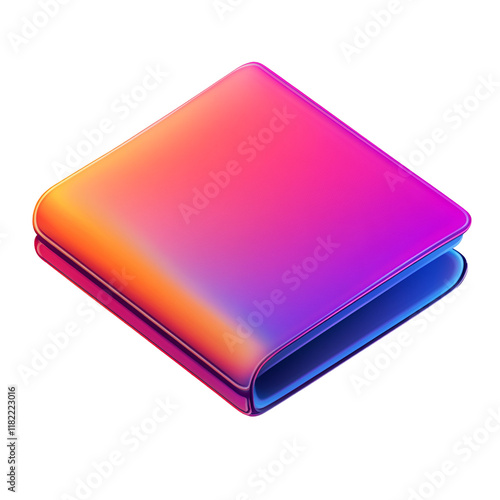 Wallpaper Mural Vibrant Gradient Wallet, Colorful Digital Asset, Modern Design Torontodigital.ca