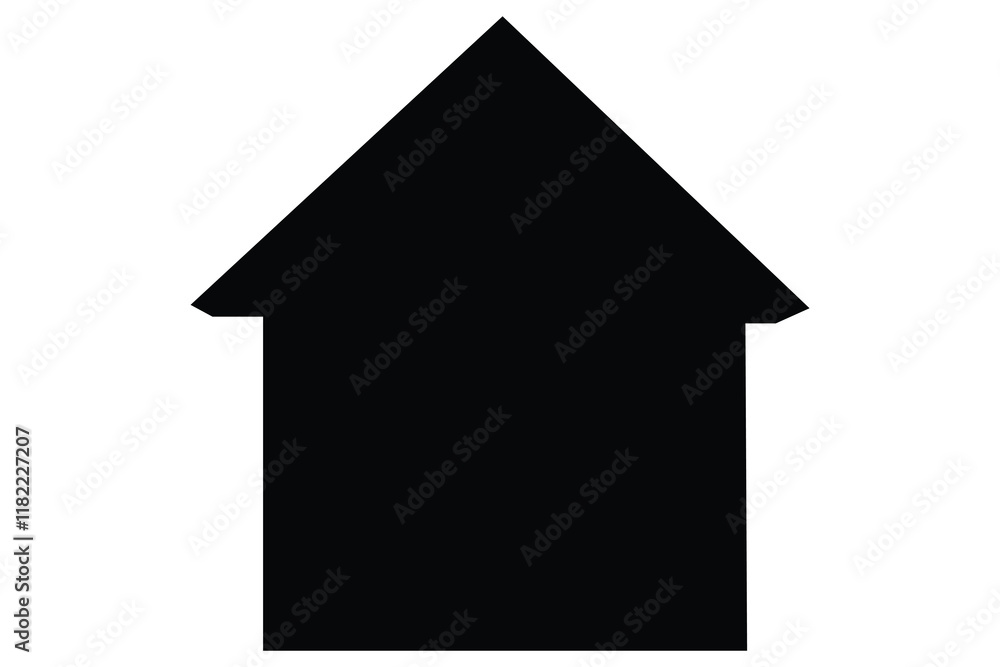 House icon silhouette vector illustration House icon silhouette vector illustration