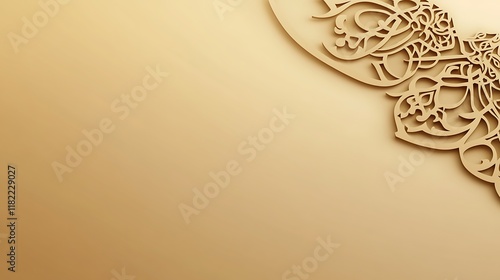 Elegant Golden Ornamental Design Background