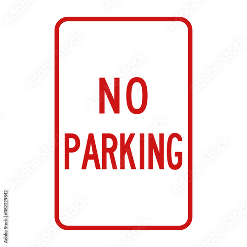 No parking sign