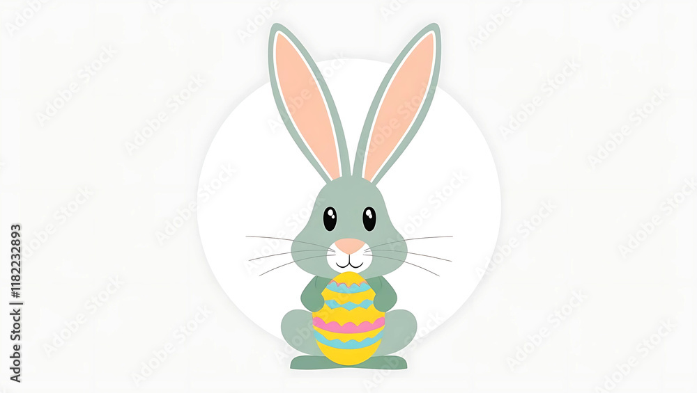 Obraz premium Easter bunny with egg