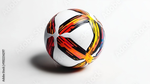 Vibrant Soccer Ball: A Close-Up View of a Colorful Adidas Game Ball photo