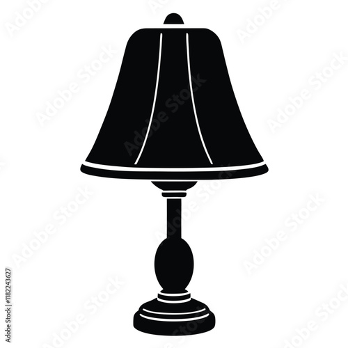 table lamp isolated on white background