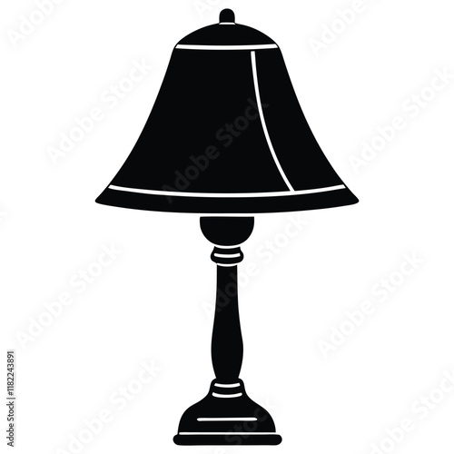 table lamp isolated on white background