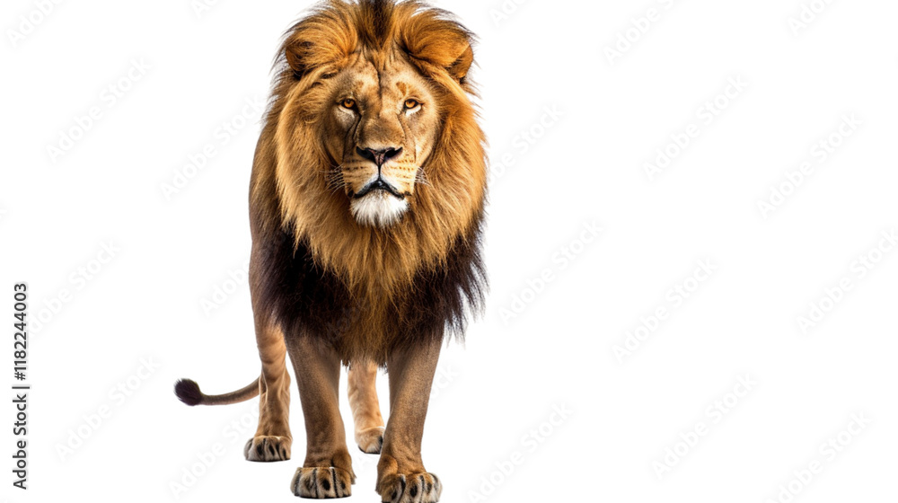 Fototapeta premium lion isolated on white background