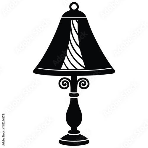 table lamp isolated on white background