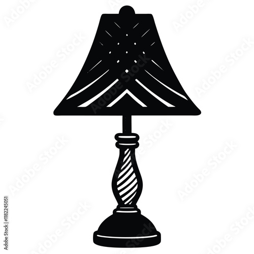 table lamp isolated on white background