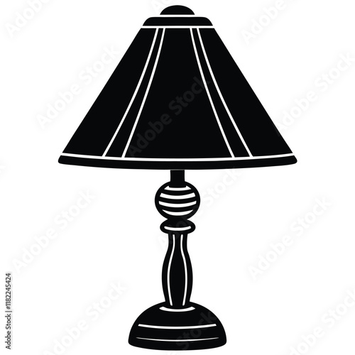 table lamp isolated on white background