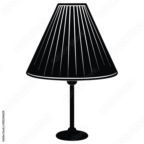 table lamp isolated on white background