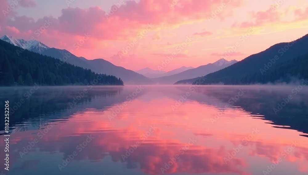 Soft pink and orange tones softly reflected in the calm waters of a serene lake, lake ripples, serene lakes, sunset colors Soft pink and orange tones softly reflected in the calm waters of a serene lake, lake ripples, serene lakes, sunset colors